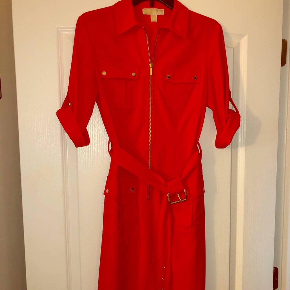 MICHAEL by Michael Kors orange dress